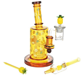 Pulsar 水果系列鳳梨特快車夜光 Dab Rig 套件 - 8 英寸 / 14 毫米 F