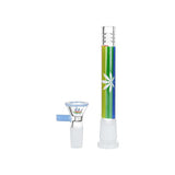 Pulsar Rainbow Pride Glow Glass Beaker Water Pipe - 10" / 14mm F