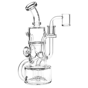 Pulsar Debonaire 鑽石三重滲透玻璃回收器 Dab Rig - 9 英寸 / 14 毫米 F / 透明