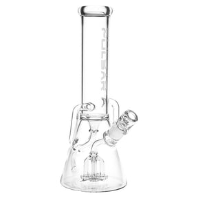 Pulsar Quad-Arm Mini Circ Perc Recycler 燒杯造型玻璃水煙斗 - 12英吋 / 14公釐母頭 / 透明