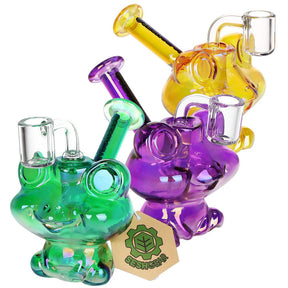 SeshGear 電子青蛙玻璃煙具 - 4.5 吋 / 14mm 母頭 / 顏色隨機