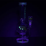 Pulsar Game Time Bubble Base Glass Water Pipe - 12.5" / 14mm F