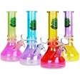4CT BUNDLE - Seshgear Electroplated Ombre Glass Water Pipe - 6.5" / 14mm F / Assorted Colors