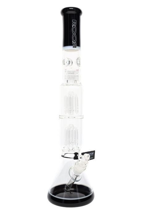 ROOR Tech 17 英寸多色燒杯型水煙斗 – 附雙樹狀過濾器的玻璃對玻璃款式