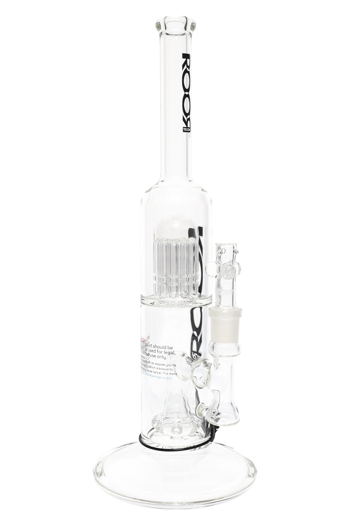 ROOR Tech 14″ Straight Shooter Bong – Tree-to-Showerhead Perc (Glass-on-Glass)