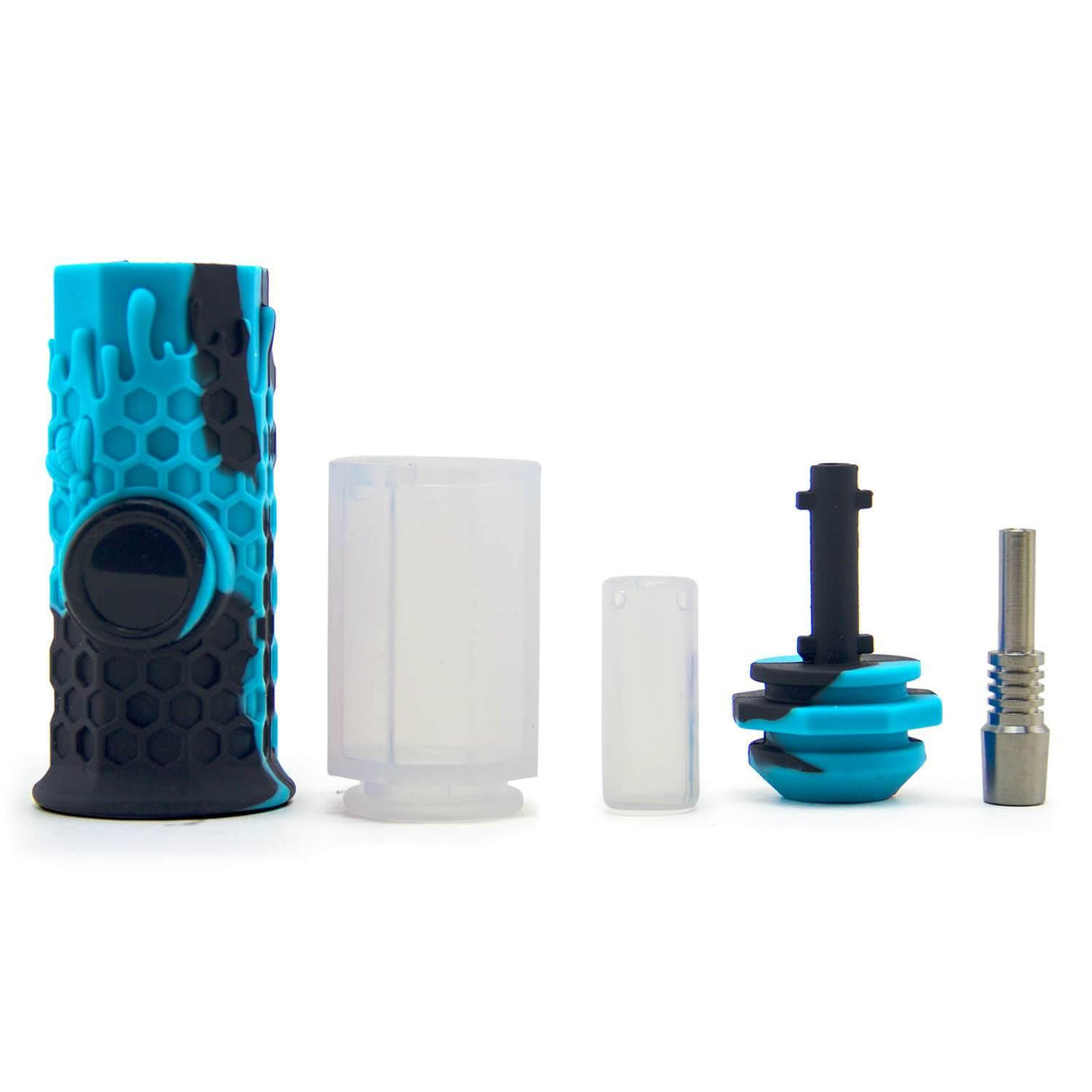 Silicone Honeycomb Honey Straw 7"