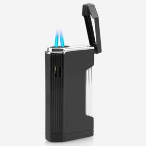 銀色雙火焰噴射打火機