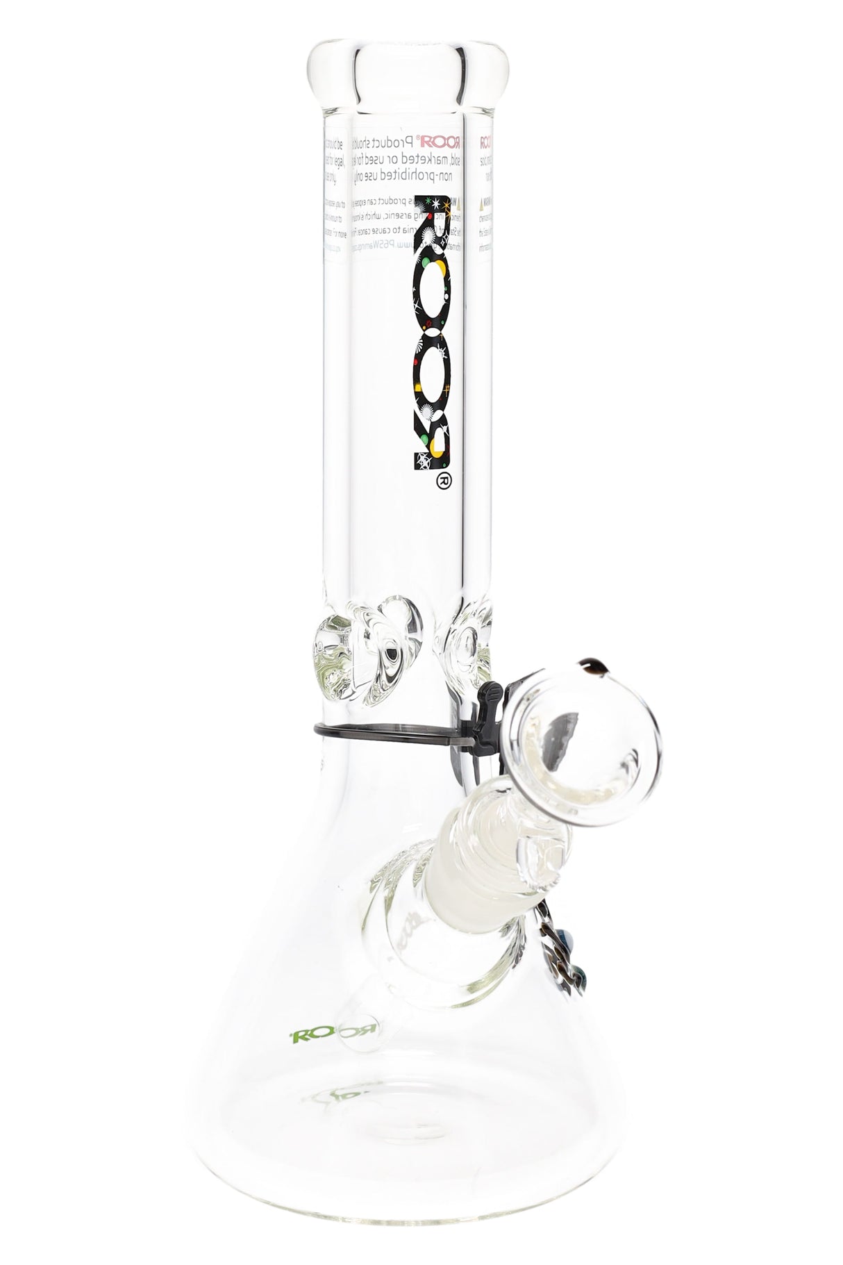 ROOR 10" Beaker Bong – Ultra-Thick 7 mm Glass, Glass-on-Glass