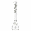 18" Classic Beaker Bong - Minimalist White