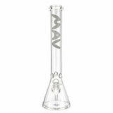 18" Classic Beaker Bong - Minimalist White