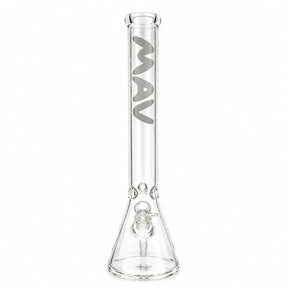 18" Classic Beaker Bong - Minimalist White