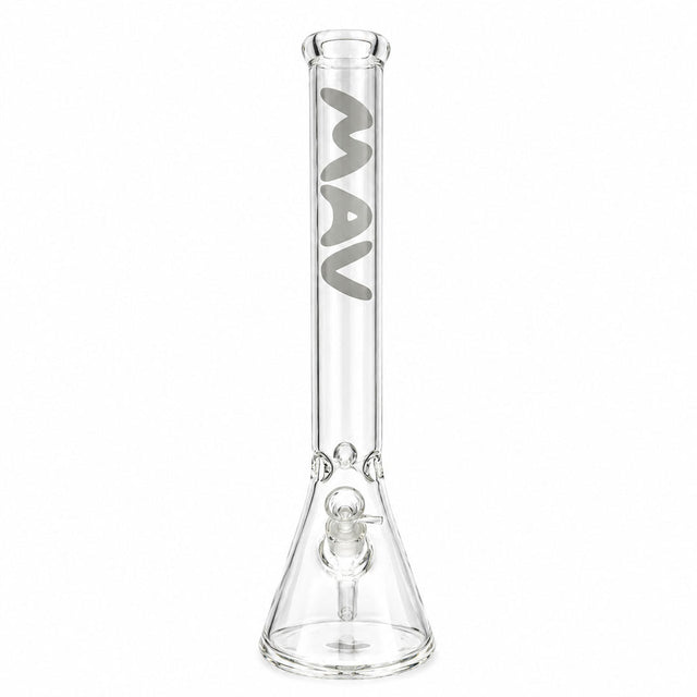 18" Classic Beaker Bong - Minimalist White