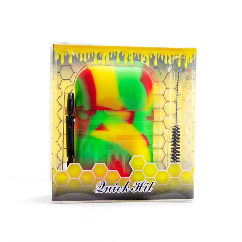 Colorful Rasta Silicone One Hitter