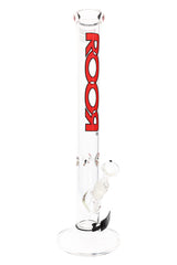 ROOR 18" Straight Shooter – 5 mm Glass-on-Glass Tube with Ice Pinch