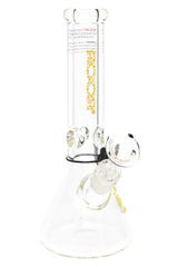 ROOR 10" Beaker Bong – Ultra-Thick 7 mm Glass, Glass-on-Glass