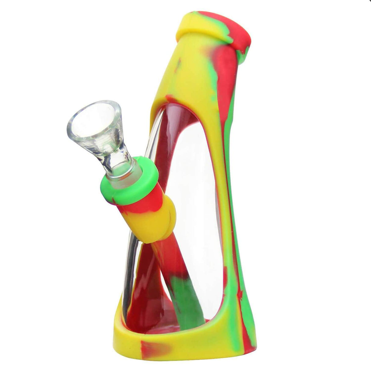 Silicone Glass Mini Horn Bong 5.7"