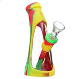 Silicone Glass Mini Horn Bong 5.7"