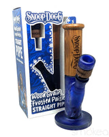 Dogg lbs Wood Grain Frosted Paisley Straight Bong