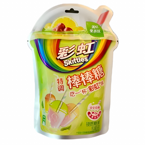 Skittles 彩虹糖水果茶棒棒糖 54克 (中國)