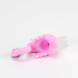 Empire Glassworks Frosted Pink Flamingo Bowl Piece