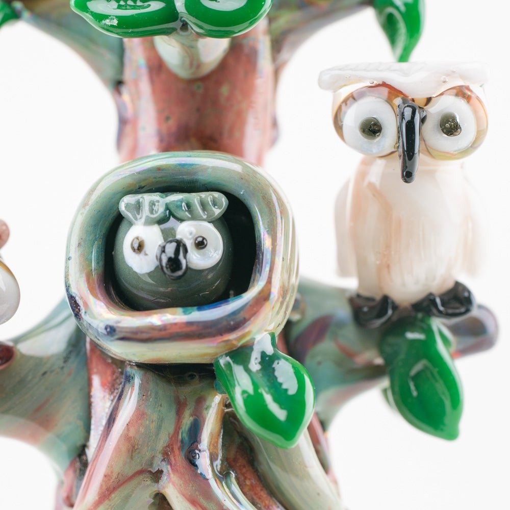 Empire Glassworks 貓頭鷹家族樹迷你煙槍