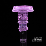 Empire Glassworks PuffCo Peak Pro 3D XL Chamber 玻璃搖桿蓋 - UV 粉色