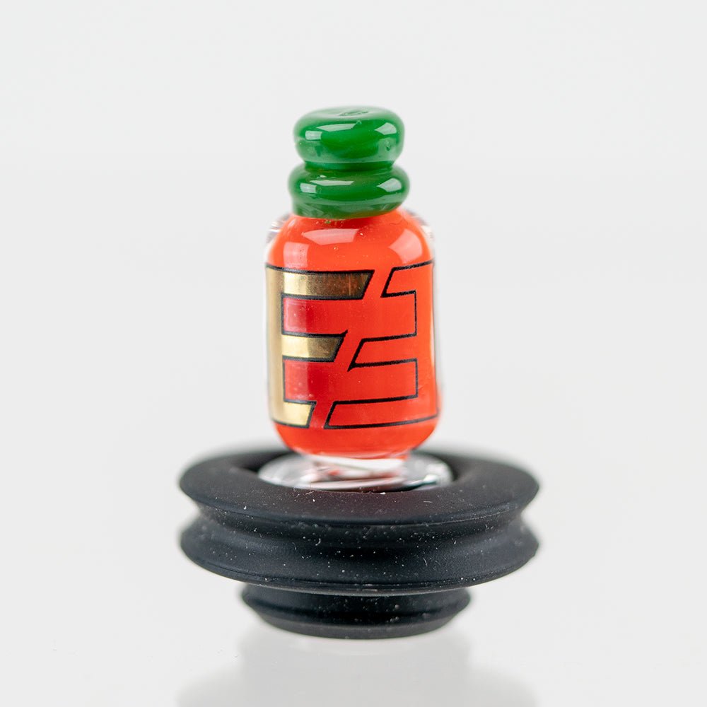 Empire Glassworks Sriracha Bottle Puffco Oculus Glass Carb Cap