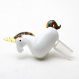 Empire Glassworks UV Reactive Unicorne Bowl Piece