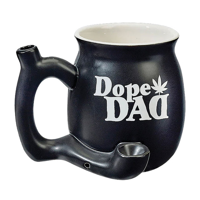 DOPE DAD ON BLACK CHUBBY PREMIUM ROAST & TOAST PIPE MUG