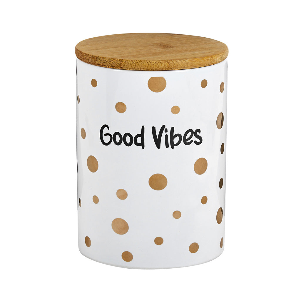 GOOD VIBES 金色波點豪華儲存罐