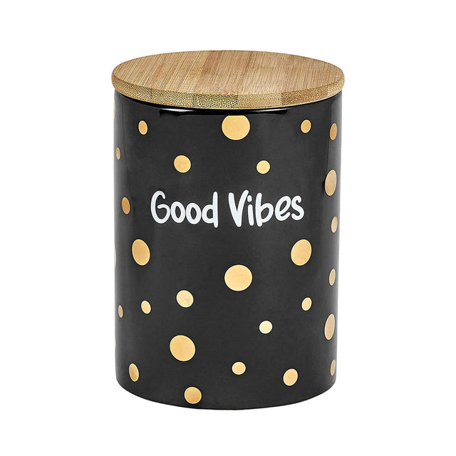 GOOD VIBES 金色波點豪華儲存罐