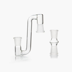 Adaptador de vidrio hembra a hembra de 14 mm, 2 unidades