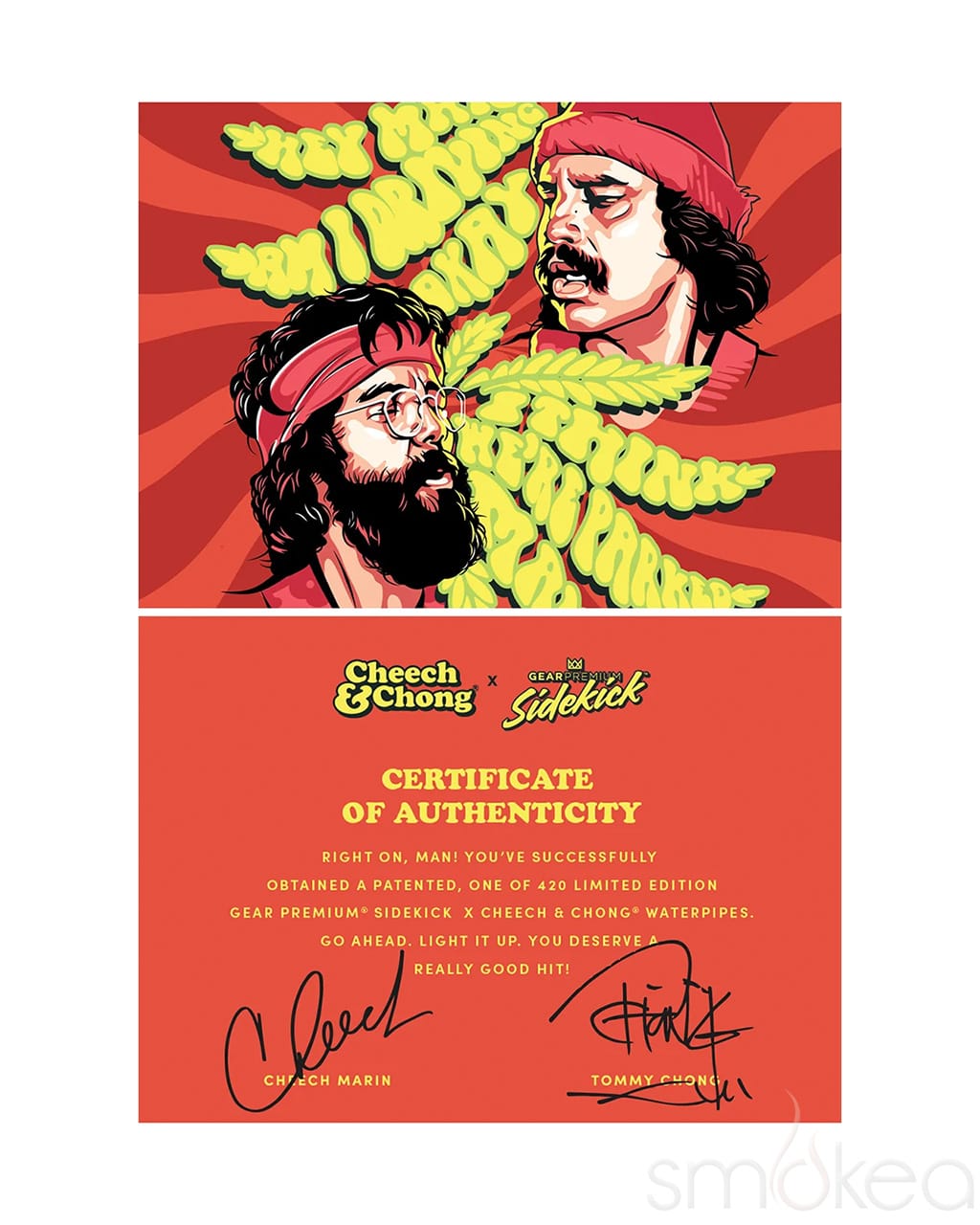 GEAR Premium x Cheech & Chong 12 英寸 7mm 限量版 Parked Sidekick 水煙壺