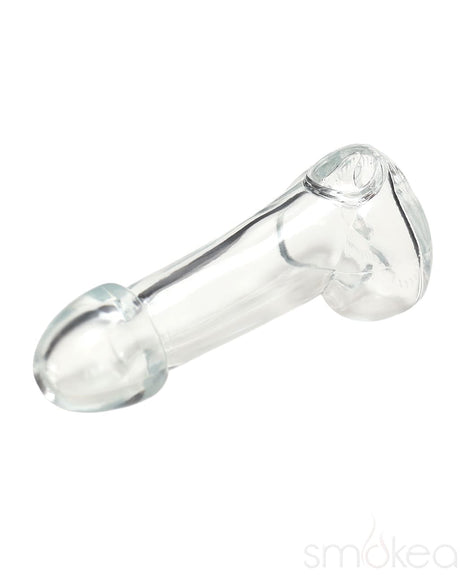 Pipa de mano de cristal con forma de pene Headway