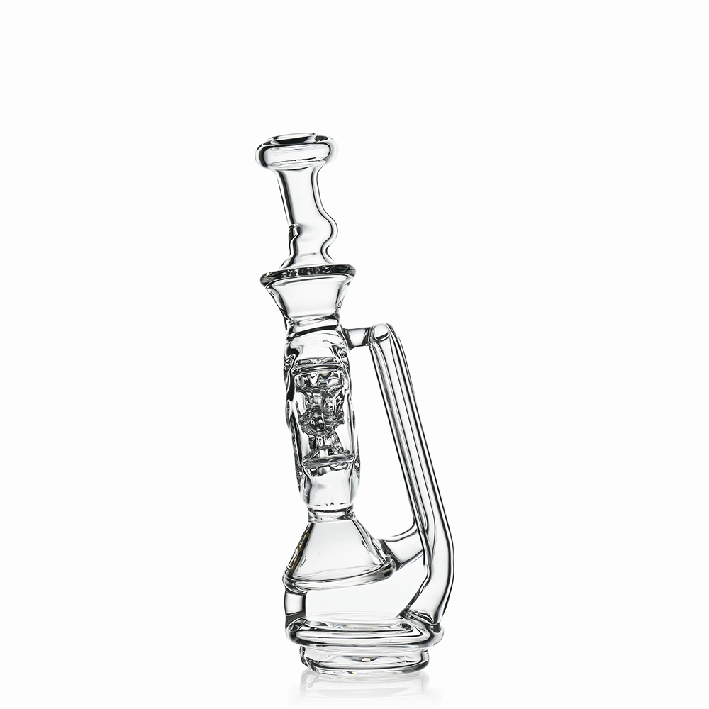 7" Swiss Hole Klein Recycler Glass Attachment for Puffco Peak & Peak Pro | Croia Glass