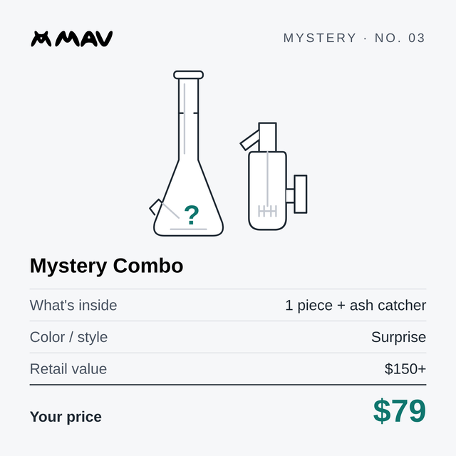 Mystery Piece + Ashcatcher for $79!