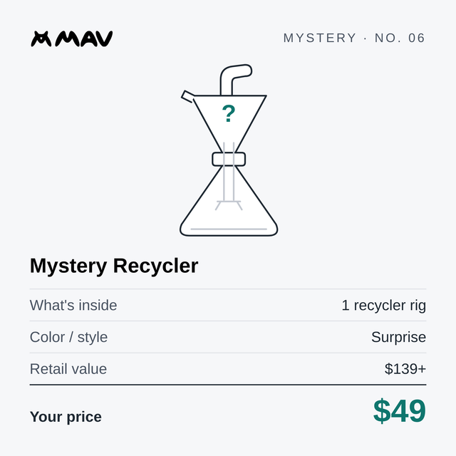 Mystery Recycler for $49!