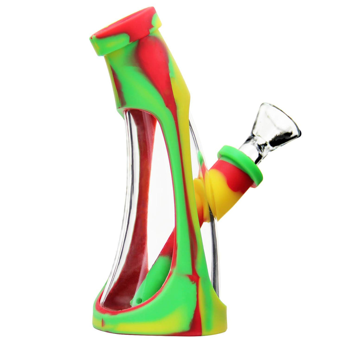 Silicone Glass Mini Horn Bong 5.7"