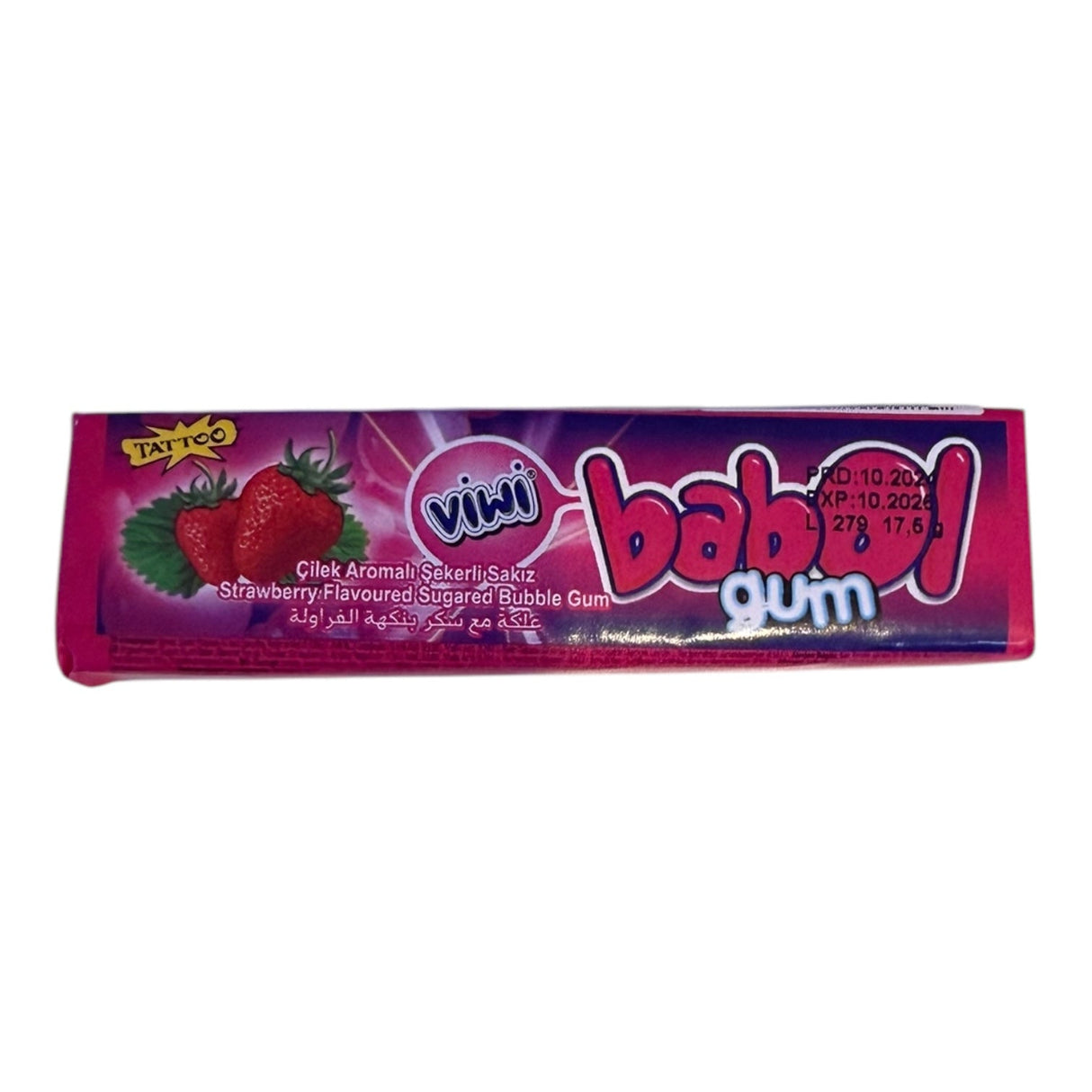 Babol Gum Strawberry 17.5g (TURKEY)