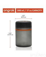ONGROK 500ml Glass Storage Jars (2-Pack)