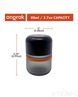 ONGROK 80ml Glass Storage Jars (6-Pack)