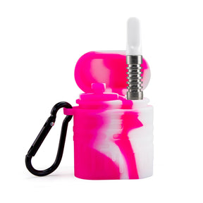 Set de pipa de un tiro de silicona rosa