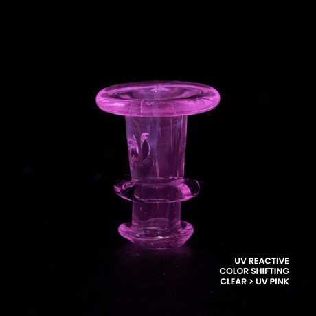 Empire Glassworks PuffCo「全新 Peak」與 Proxy 玻璃搖桿帽 - 粉紅抗紫外線款