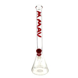 21" Tall 50 by 5MM Beaker Bong Tall Neck Official Red Type