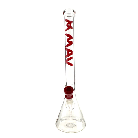 21" Tall 50 by 5MM Beaker Bong Tall Neck Official Red Type