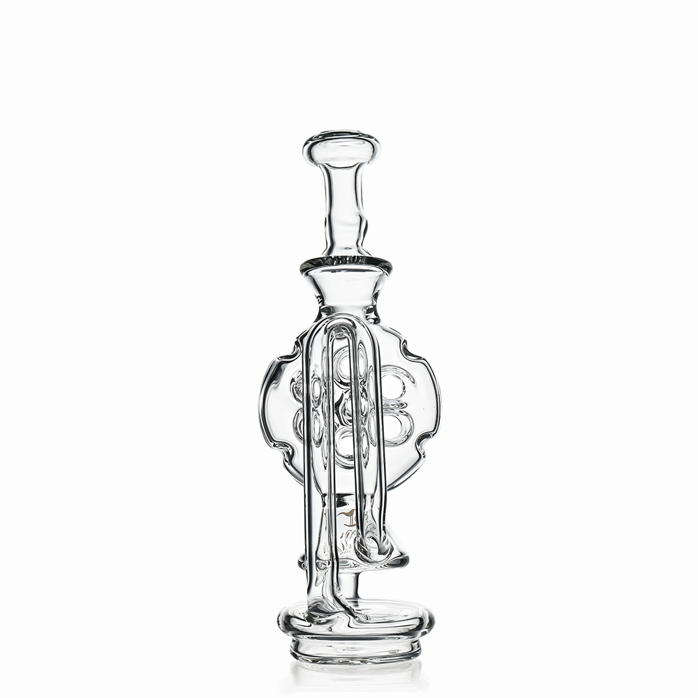 7" Swiss Hole Klein Recycler Glass Attachment for Puffco Peak & Peak Pro | Croia Glass