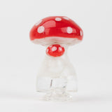 Empire Glassworks Puffco Pivot Glass Mouthpiece - Red Mushroom