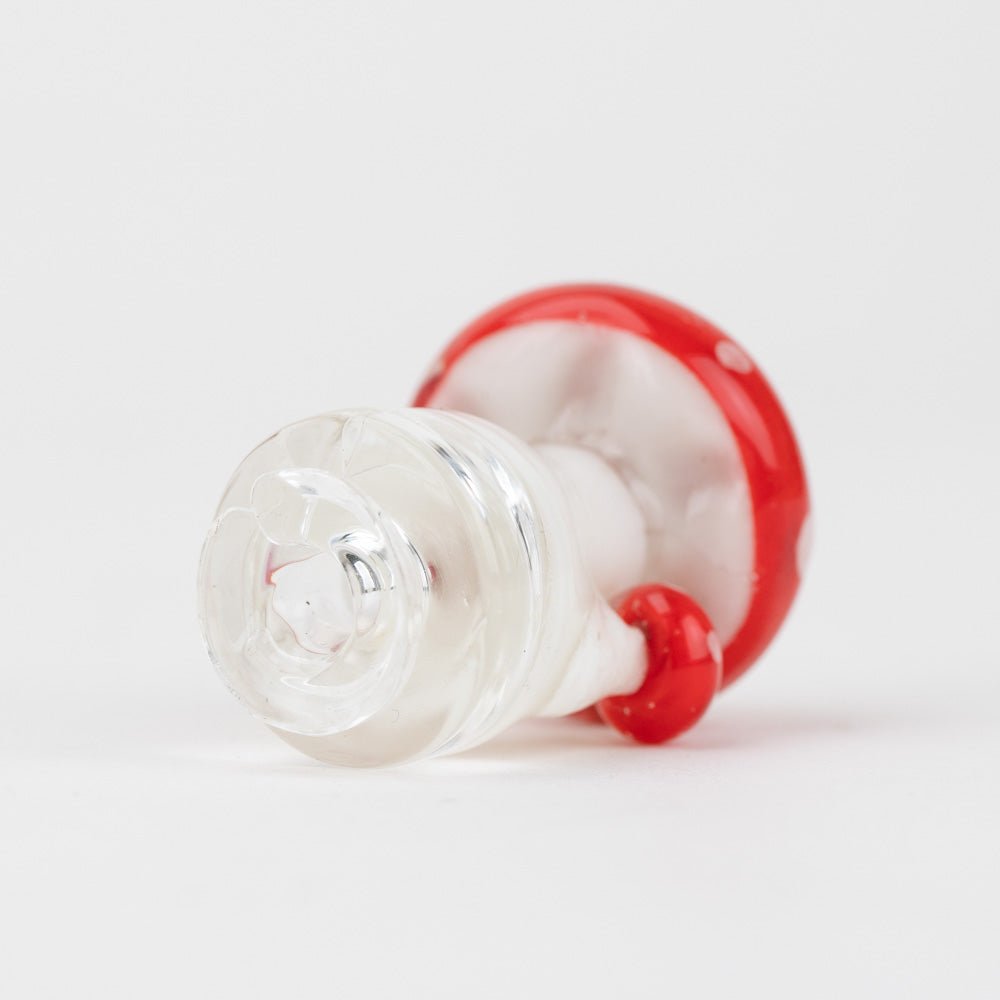 Empire Glassworks Puffco Pivot 玻璃吸嘴 - 紅蘑菇