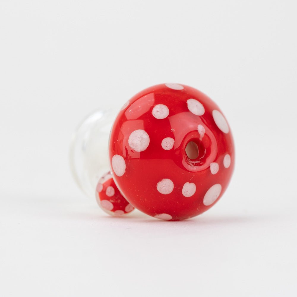 Empire Glassworks Puffco Pivot Glass Mouthpiece - Red Mushroom