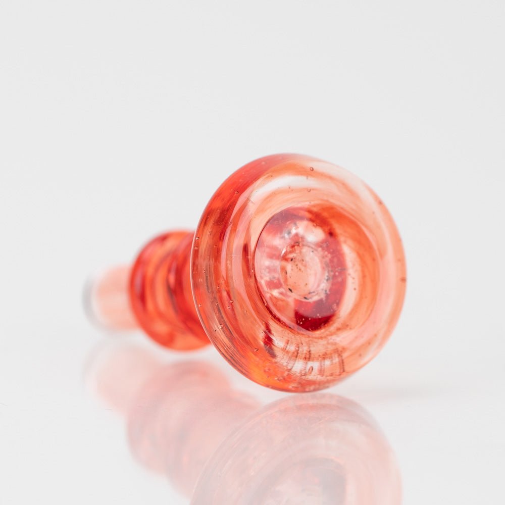 Empire Glassworks PuffCo Peak Pro 3D XL Chamber Glass Joystick Cap - Transluscent Red